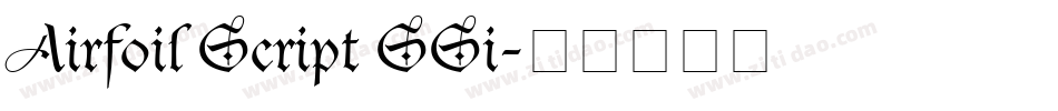 Airfoil Script SSi字体转换